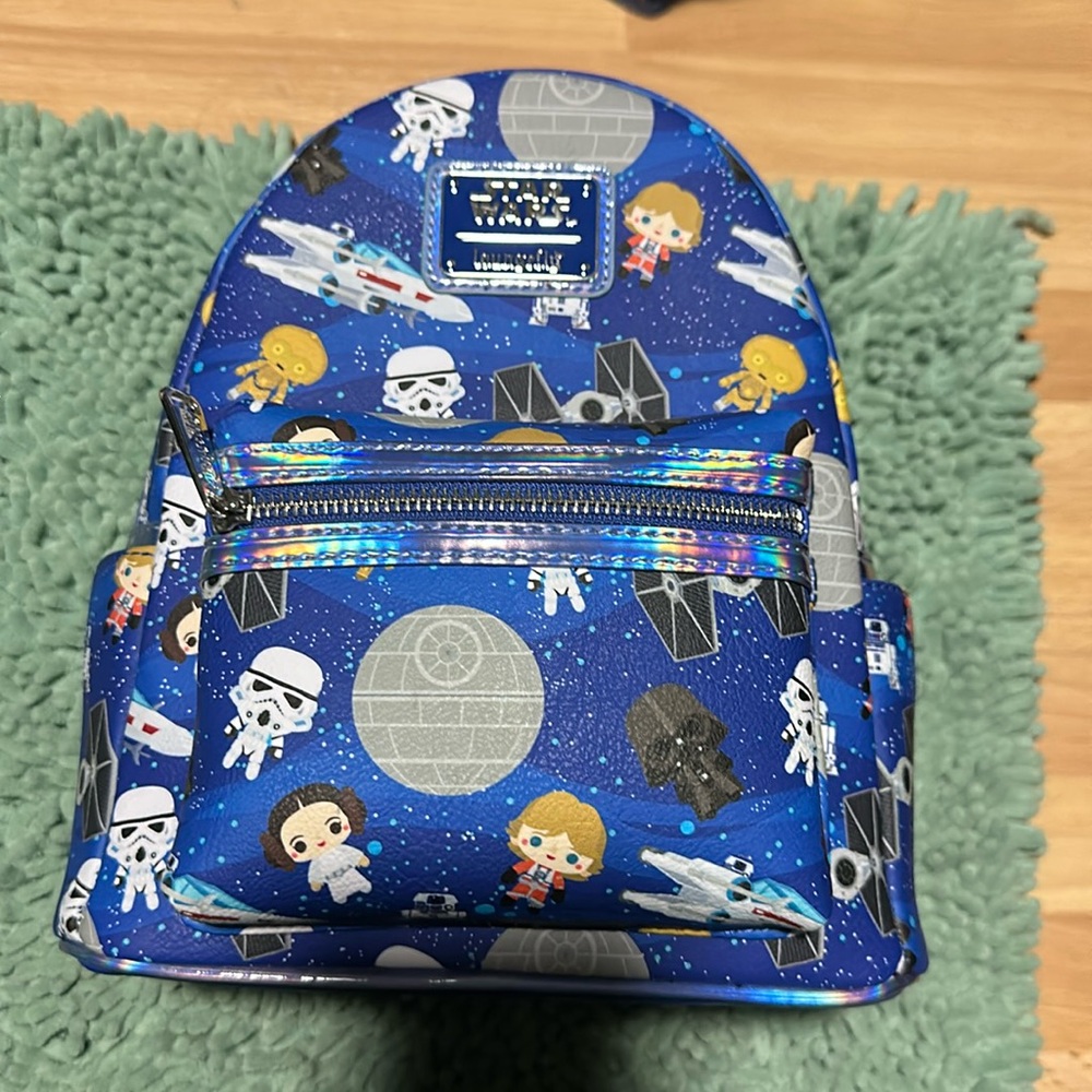 Star war book bag with tags